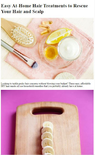 Android application Natural Hair Treatments Tips screenshort