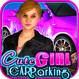 Cute Girl Car Parking icon