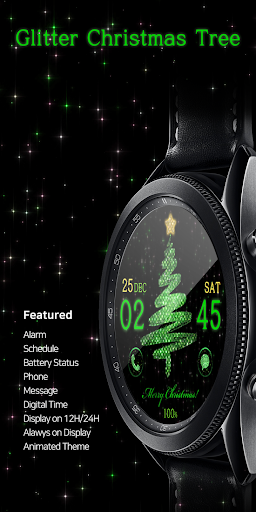 Android application Glitter Christmas Tree_Watchfa screenshort