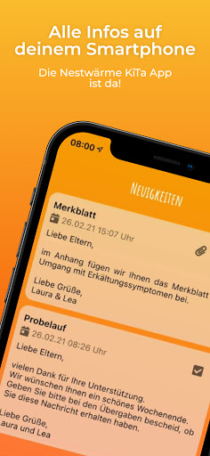 Android application Nestwärme KiTa screenshort