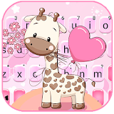 Lovely Baby Giraffe Keyboard Theme icon