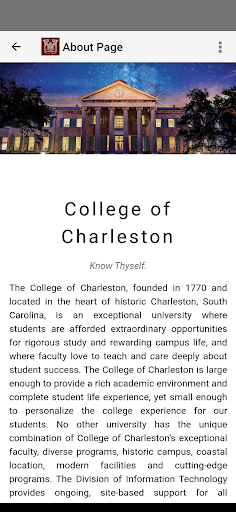 College of Charleston MyPortal Screen 2
