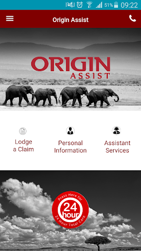Android application Origin Fin screenshort