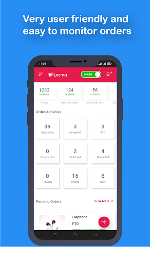 Android application Locma Seller screenshort