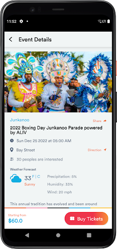 Aliv events Screen 2