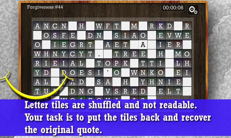 Android application WORD PUZZLE for the SOUL screenshort