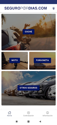 Android application Seguro por dias screenshort