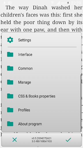 AlReaderX - text book reader