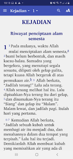 Android application Alkitab Bahasa Lani screenshort