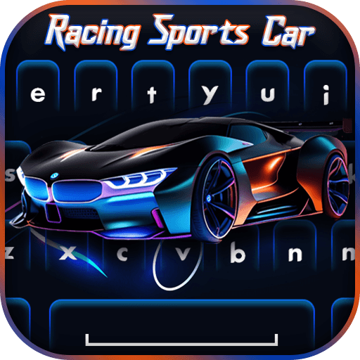 Racing Sports Car Keyboard Logo
