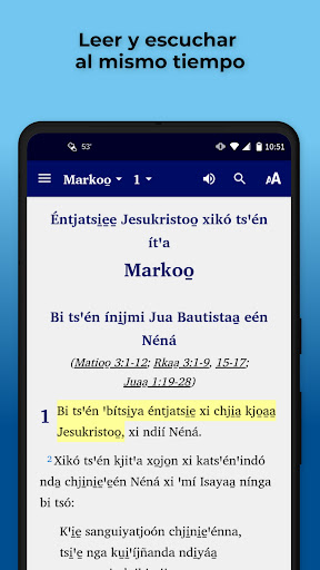 Android application Mazatec Ixcatlán Bible screenshort