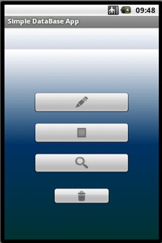 Android application Simple DataBase App screenshort