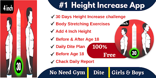 Android application Height Increase Workout screenshort