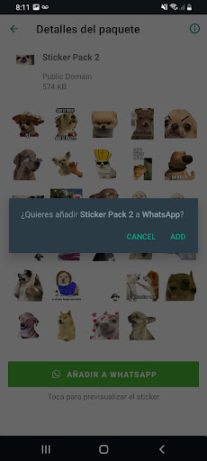 Stickers de perros y gatos mem Screen 3