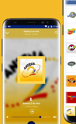 Android application Emisoras Colombianas screenshort