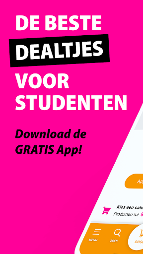 Android application Studentenkorting BE screenshort