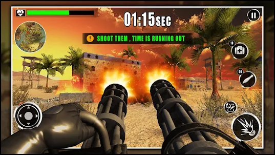 Army Assault: minigun ゲーム 大戦