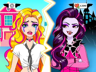 Vampire Town: Love Story Games - Screenshot 1