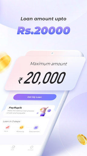 Android application PayRupik Instant Personal Loan screenshort