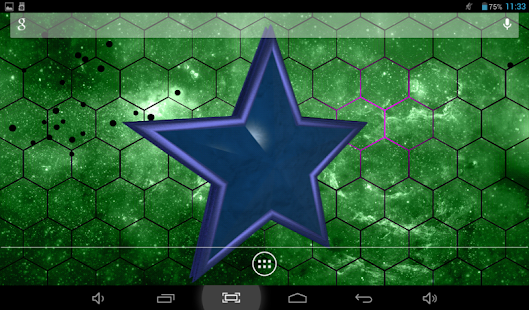 Capture d'écran du fond d'écran animé Star X 3D