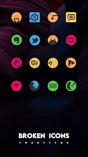Broken Icons - Icon pack Captura de pantalla