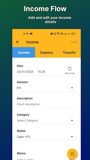 Daliy Expense Tracker Screen 2