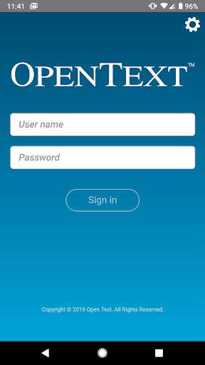 Android application OpenText Active Orders screenshort