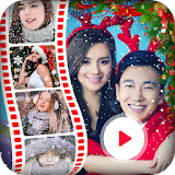Christmas photo to video with music icon