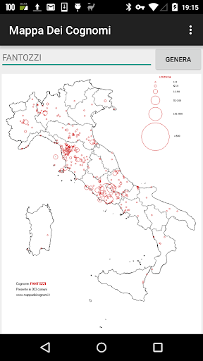 Mappa Dei Cognomi Screen 2