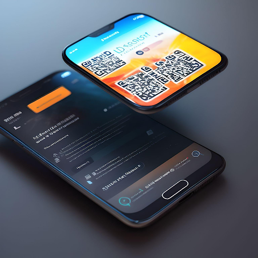 Android application Lector QR - escáner Futurista screenshort