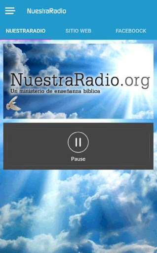 Android application Nuestra Radio screenshort