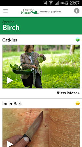 Ontario Nature Foraging Guide Screen 3