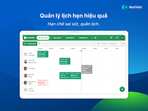 Android application KiotViet Salon POS screenshort