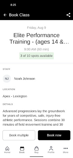 APEX athletic performance Screen 3