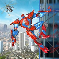 Flying Spider Robot Rope Hero