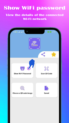 Android application QP WiFi QR Code Shower-Scanner screenshort