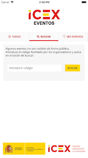 Eventos ICEX Screen 3