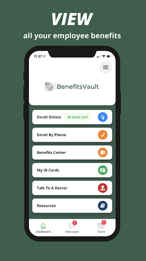Android application BenefitsVault screenshort