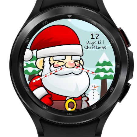 Santa Christmas Countdown Face Screen 3