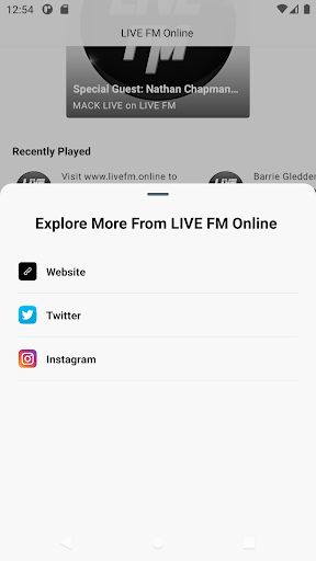 LIVE FM Online Screen 3