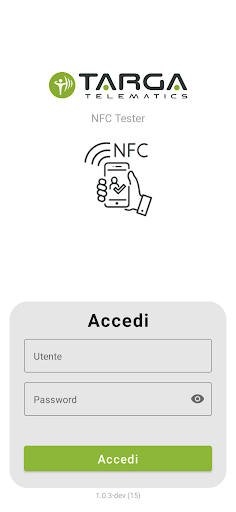 Targa NFC Tester Screen 2