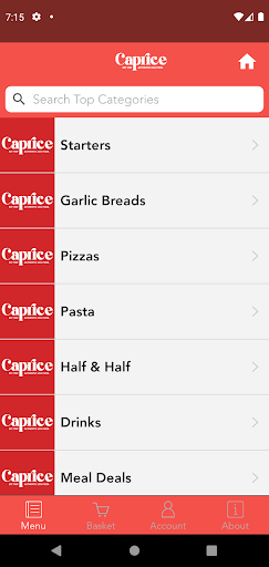 Caprice Restaurant Screen 2