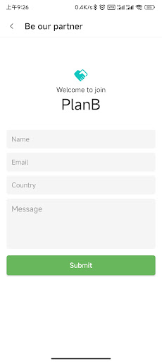 Android application PlanB screenshort