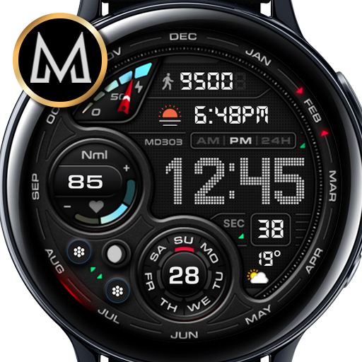 MD304 Digital watch face