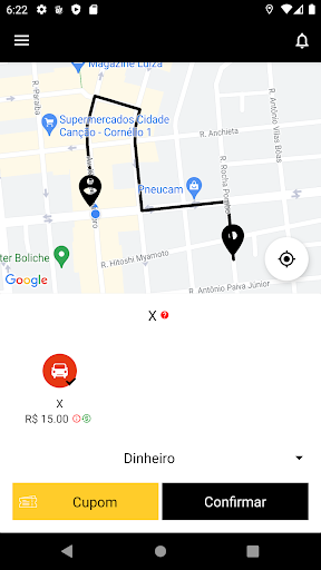 Android application Uai Go Car screenshort