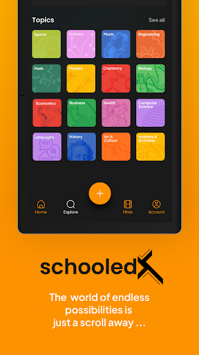 Android application SchooledX screenshort