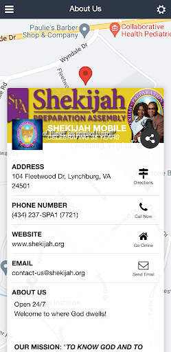 Android application Shekijah Mobile screenshort