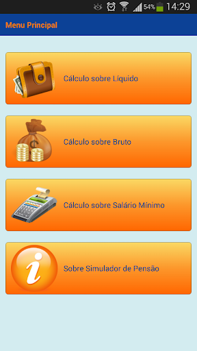 Android application Simulador Pensão Alimentícia screenshort