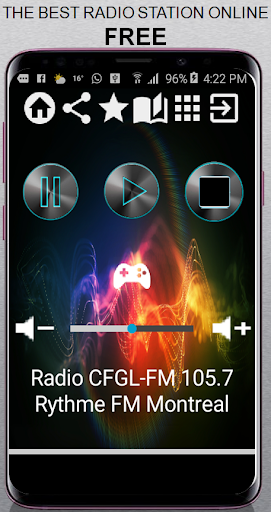 Android application CA Radio CFGL-FM 105.7 Rythme screenshort