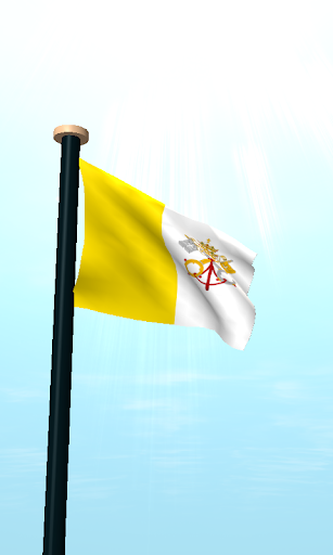 Vatican City Flag 3D Wallpaper Screen 2